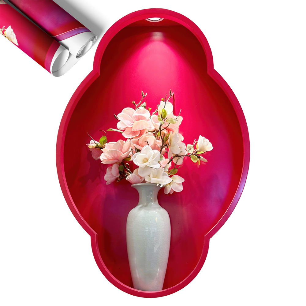 Naklejka ścienna 3D 87x130 Kwiaty w wazonie