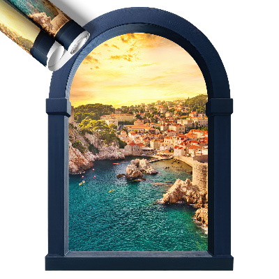 Tapeta 3D widok z okna 93x130 Śródziemnomorski widok