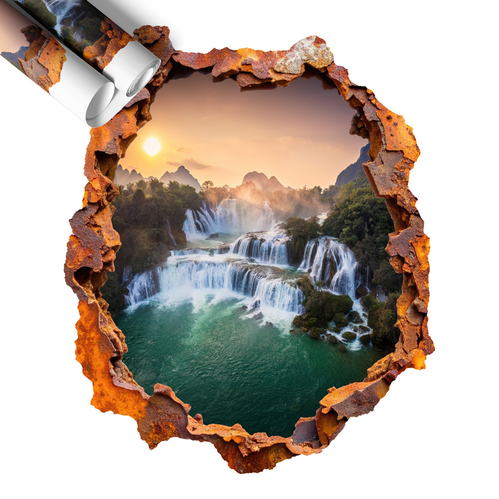 Naklejka na ścianę dziura 3D 108x130 Naturalna panorama