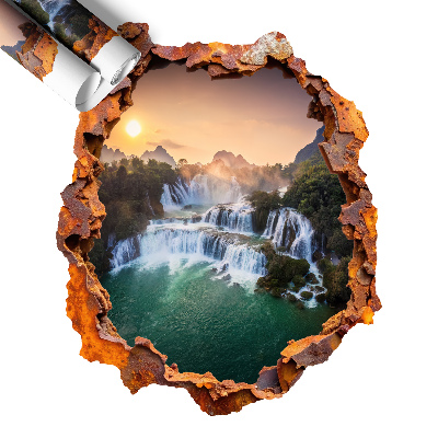 Naklejka na ścianę dziura 3D 108x130 Naturalna panorama