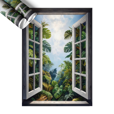 Tapeta 3D widok z okna 94x130 Egzotyczny widok