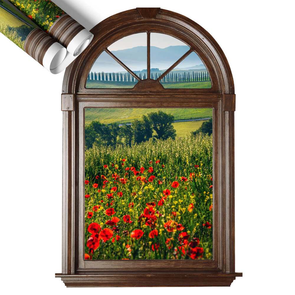 Fototapeta okno 3D 41x60 Malowniczy pejzaż