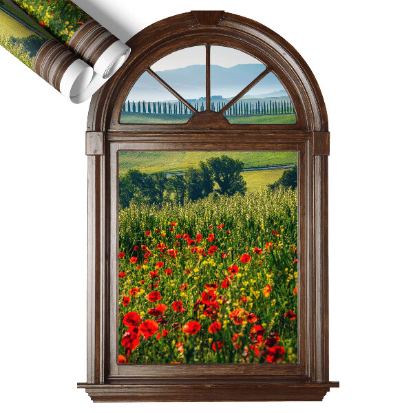 Fototapeta okno 3D 41x60 Malowniczy pejzaż