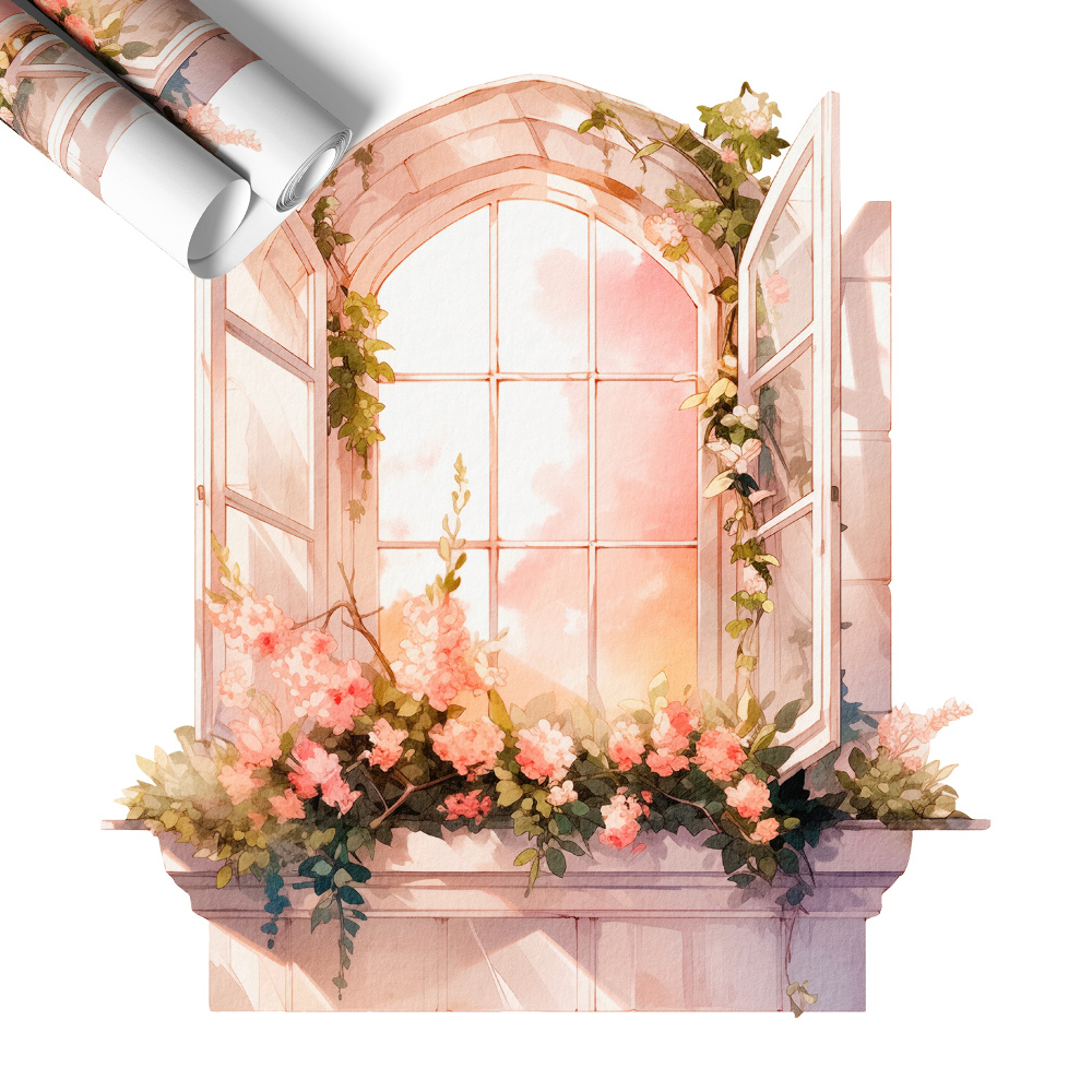 Fototapeta okno 3D 56x60 Romantyczne okno