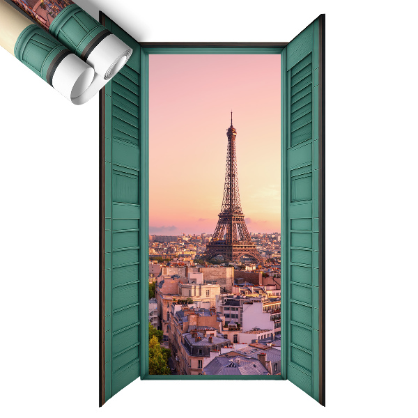 Fototapeta okno 3D 36x60 Miejskie okno