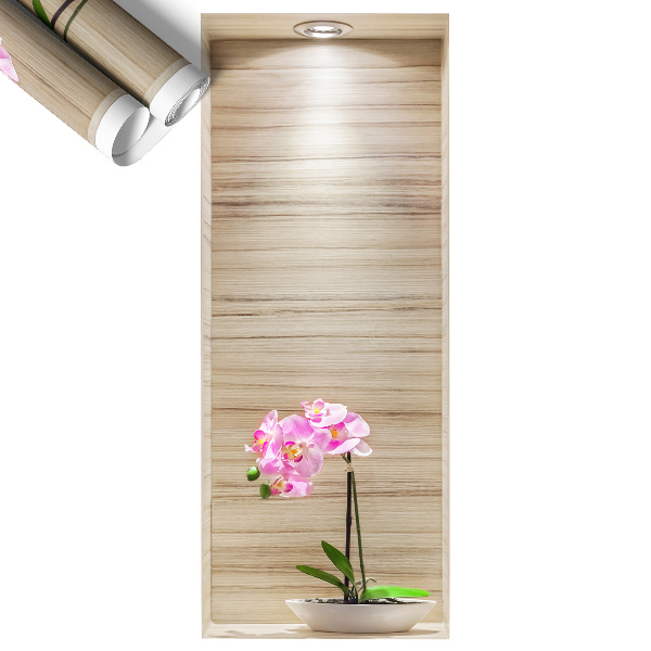 Naklejka ścienna 3D 24x60 Storczyk elegancja
