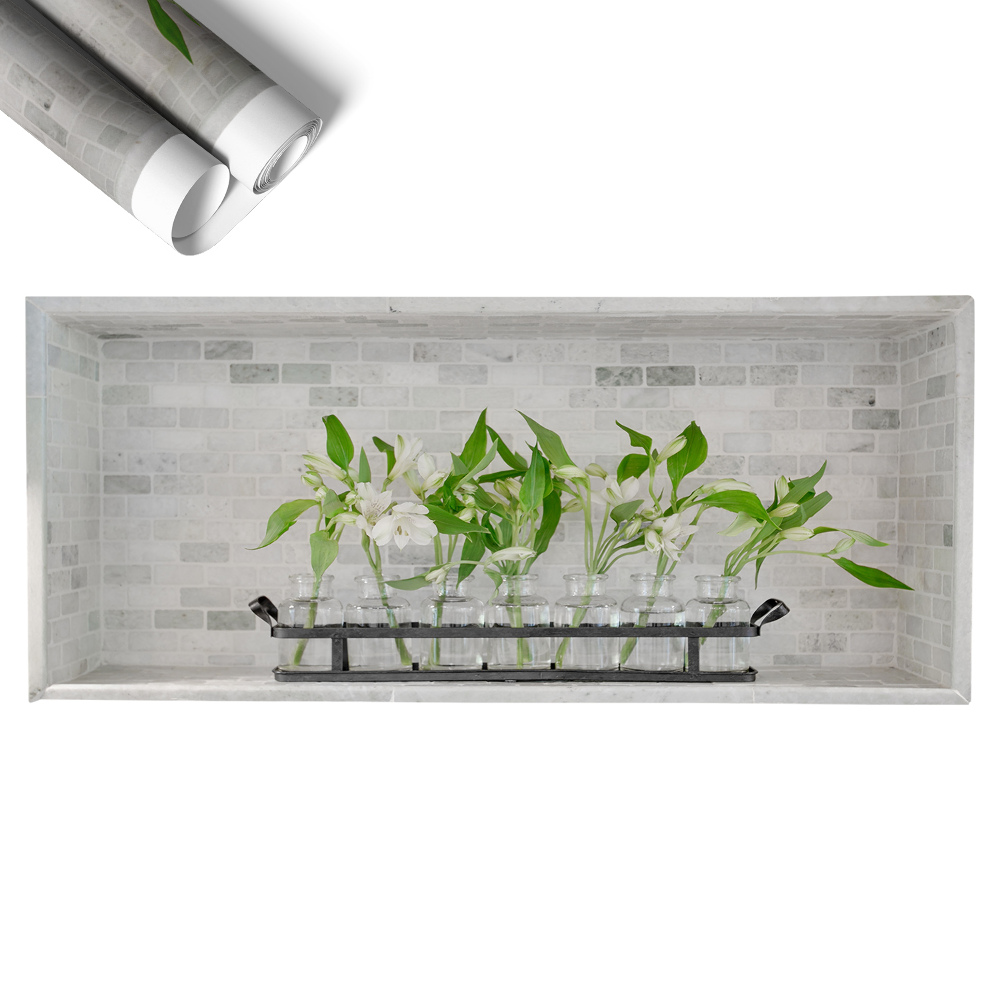 Naklejka ścienna 3D 60x26 Kwiaty w wazonach