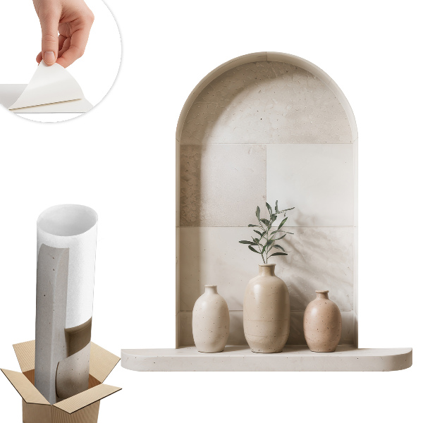 Naklejka 3D na ścianę 73x80 Ceramiczne wazony