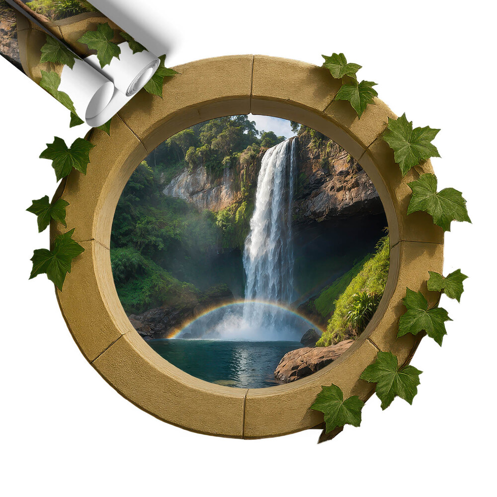 Naklejka okno 3D 80x70 Naturalna oaza