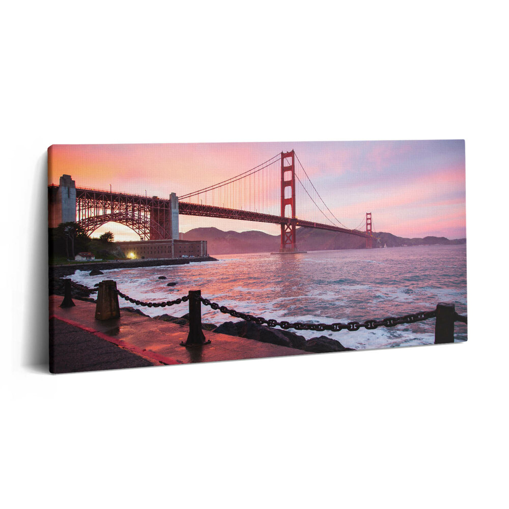 Foto obraz canvas 100x50 Widok na most Golden Gate