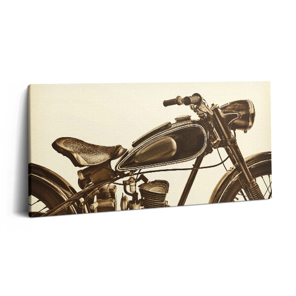 Fotoobraz canvas 100x50 Retro sepia - motocykl w stylu vintage