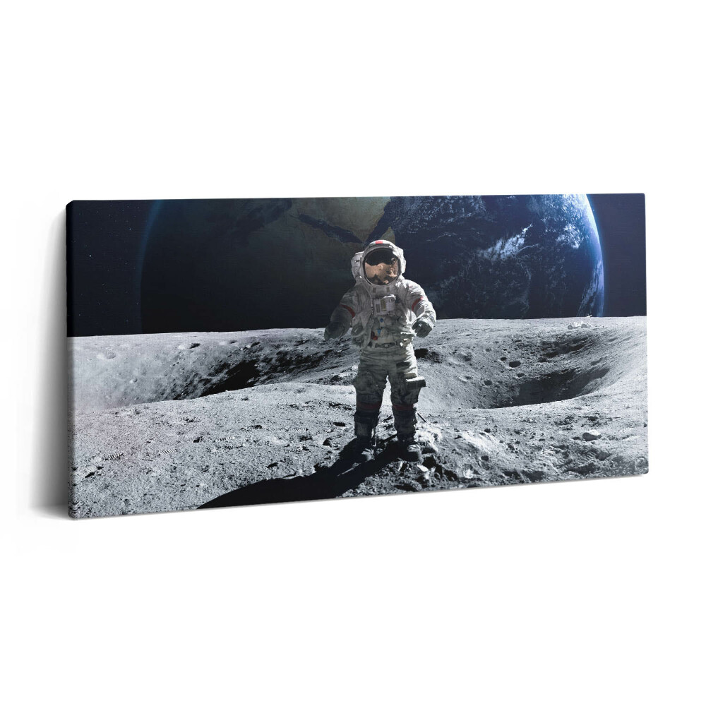 Fotoobraz canvas 100x50 Astronauta na Księżycu