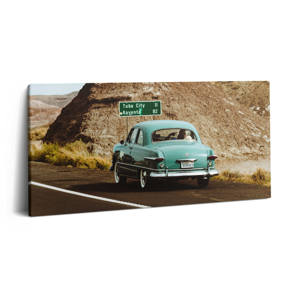 Foto obraz canvas 100x50 Turkusowy Volkswagen Beetle