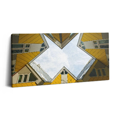 Foto obraz canvas 100x50 Domy w Rotterdamie