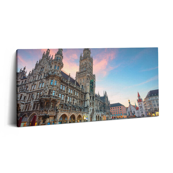 Fotoobraz canvas 100x50 Marienplatz w Monachium