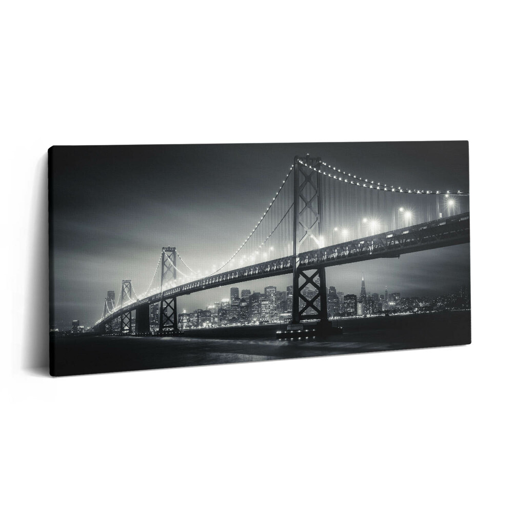 Fotoobraz canvas 100x50 Most San Francisco w nocy