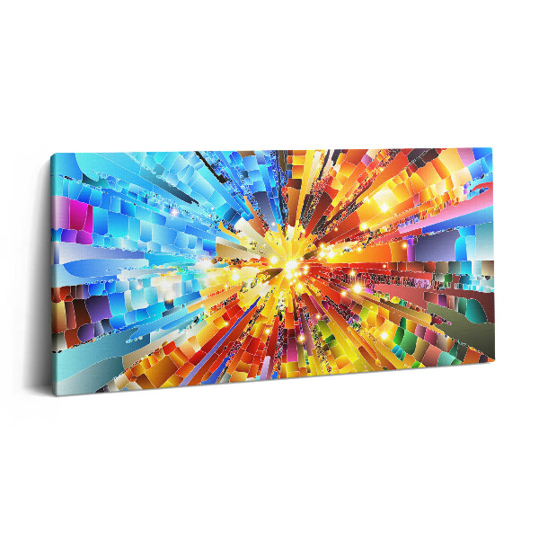 Fotoobraz canvas 120x60 Kompozycja 3D o nasyconych kolorach