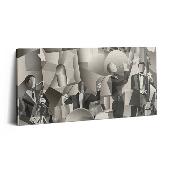 Fotoobraz canvas 120x60 Orkiestra z figur geometrycznych