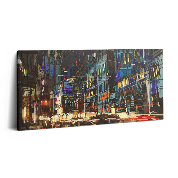 Fotoobraz canvas 120x60 Miasto nocą