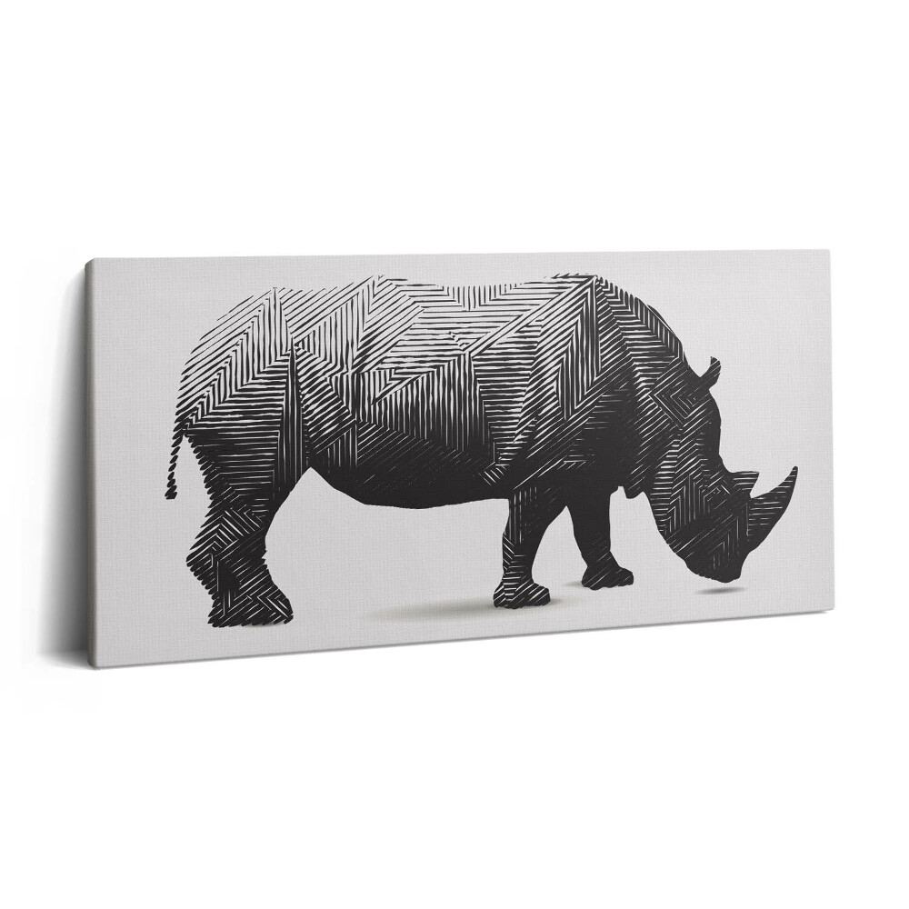 Obraz na płótnie 120x60 Linia artystyczna Rhino