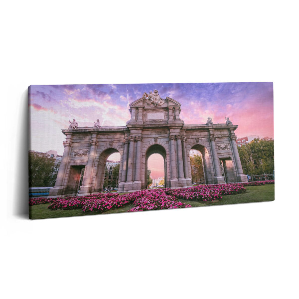 Fotoobraz canvas 120x60 Drzwi Alcala Madryt w Hiszpanii