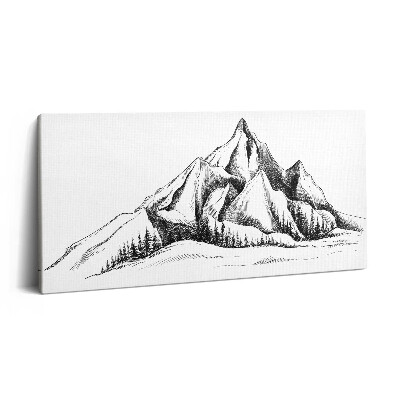 Obraz na płótnie 120x60 Rysunek górski