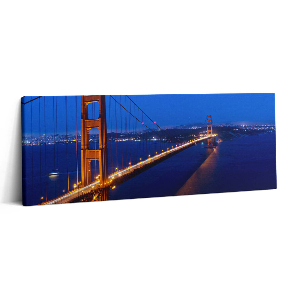 Foto obraz na płótnie 125x50 Widok na most Golden Gate