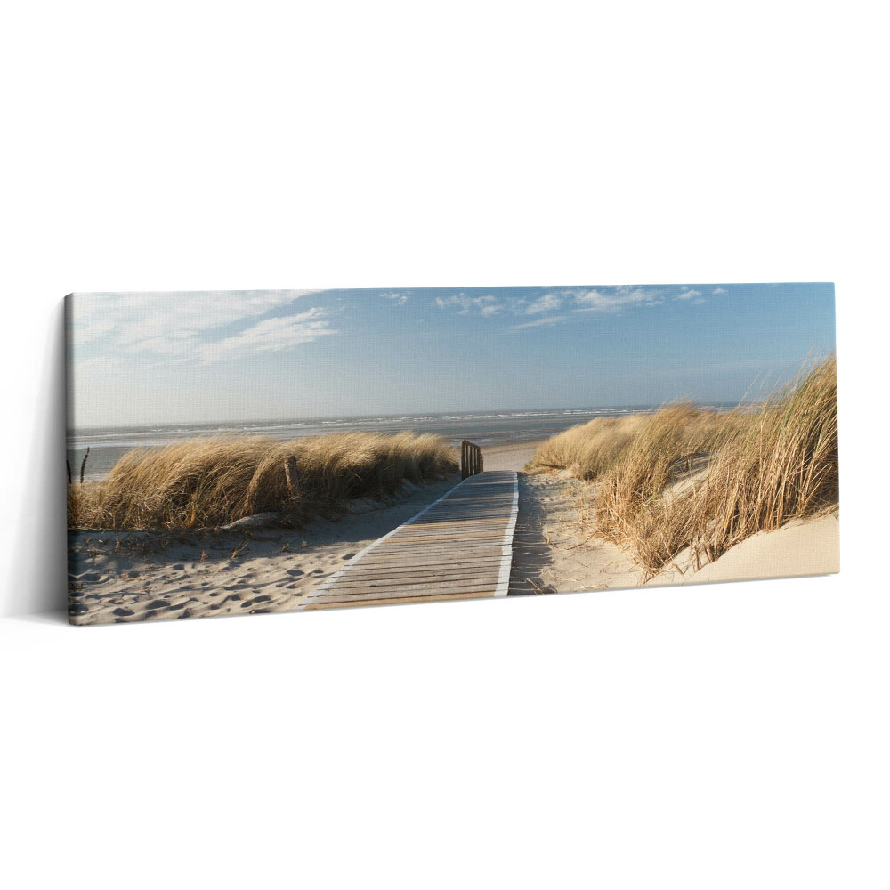 Obraz canvas 125x50 Widok na plażę i morze