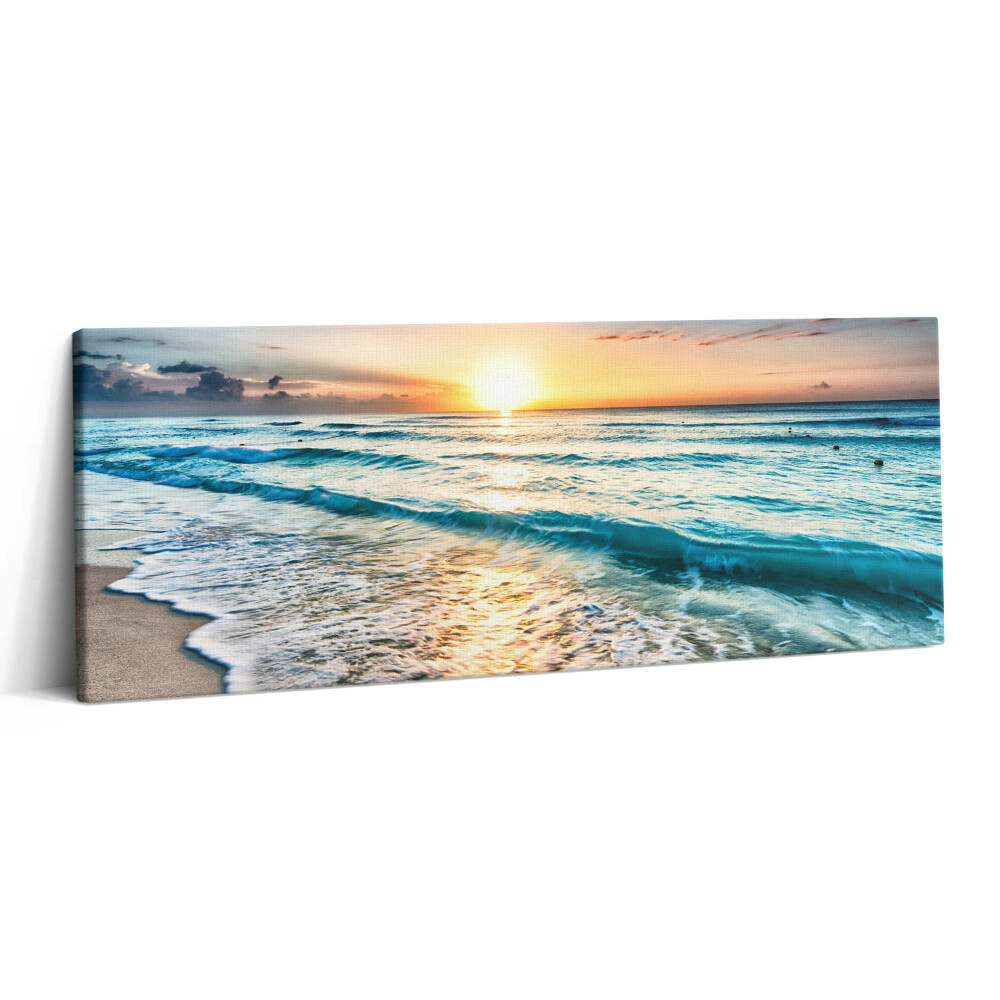 Obraz canvas 125x50 Plaża z morskim piaskiem