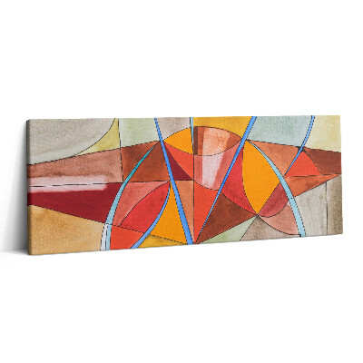 Obraz canvas 125x50 Sztuka - witraż pomarańczowy