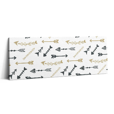 Obraz canvas 125x50 Hipsterski wzór geometryczny