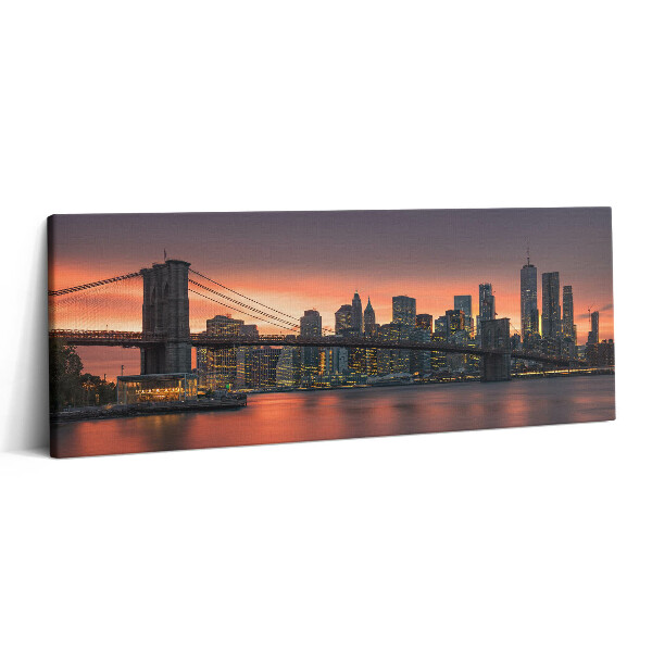 Obraz canvas 125x50 East River w Nowym Jorku