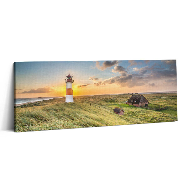 Obraz canvas 125x50 Wymień latarnię morską na Sylt