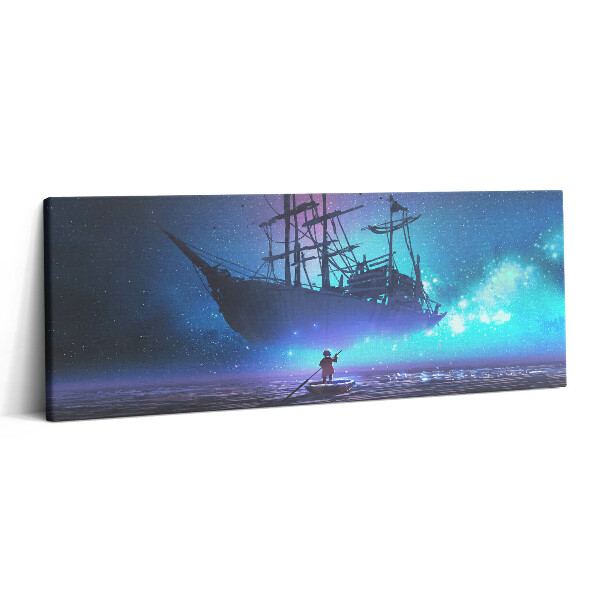 Fotoobraz canvas 125x50 Żaglowiec fantasy