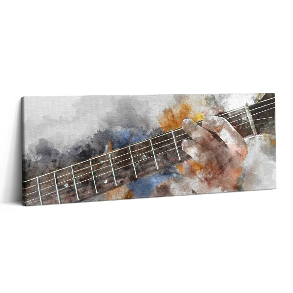 Fotoobraz canvas 125x50 Malowana gitara