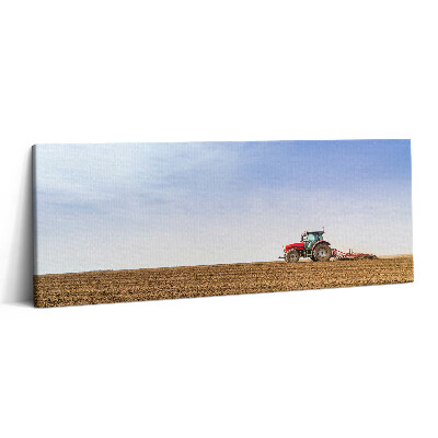 Obraz canvas 125x50 Rolnik w traktorze