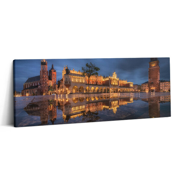 Fotoobraz canvas 125x50 Krakowski Rynek Sukiennice