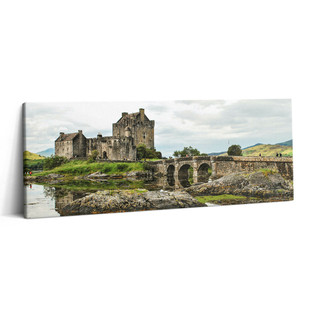 Foto obraz na płótnie 125x50 Zamek Eilean Donan w Szkocji