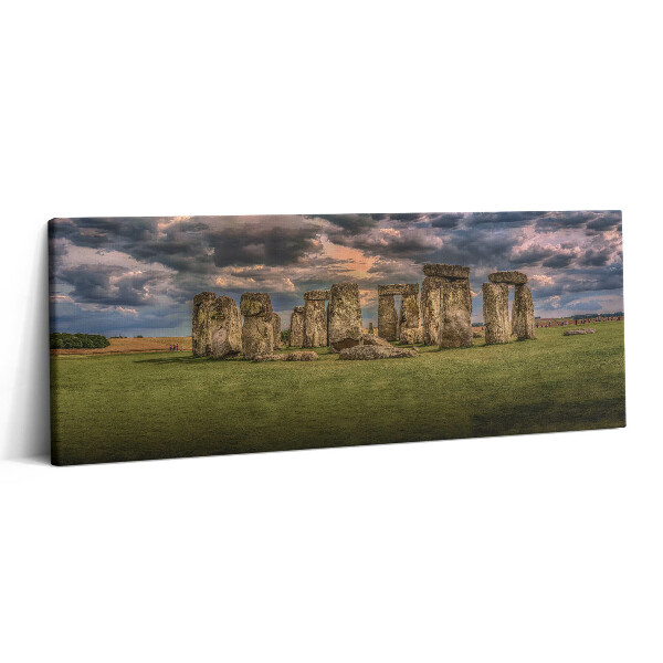 Fotoobraz canvas 125x50 Stonehenge Nimbostratus