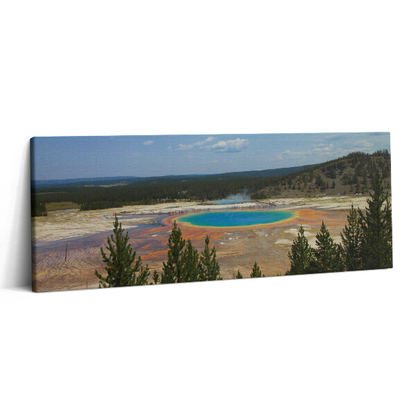 Foto obraz na płótnie 125x50 Gorące źródła w Parku Narodowym Yellowstone