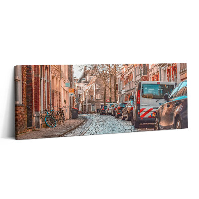 Foto obraz na płótnie 125x50 Ulica miejska