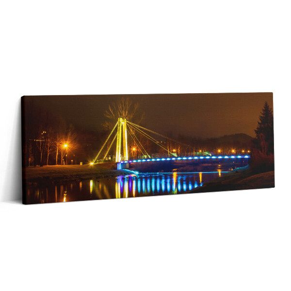 Fotoobraz canvas 125x50 Most na Wiśle w Ustroniu