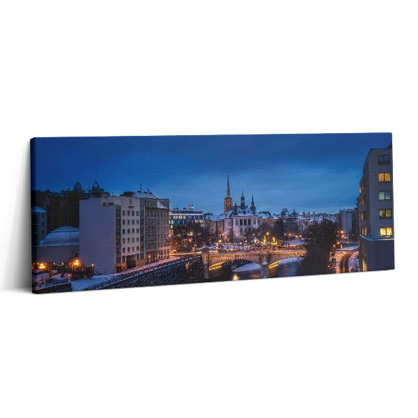 Obraz canvas 125x50 Panorama miasta Pilzno w Czechach