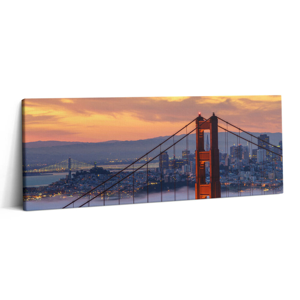 Obraz canvas 125x50 Most San Francisco