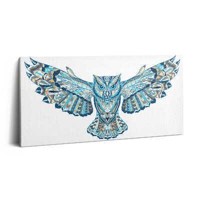 Foto obraz na płótnie 140x70 Sowa w locie