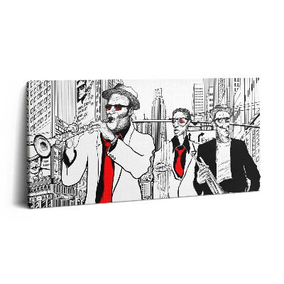 Obraz canvas 140x70 zespół jazzowy