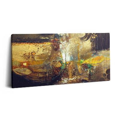 Foto obraz na płótnie 140x70 Malowana kolorowa abstrakcja