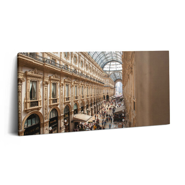 Foto obraz na płótnie 140x70 Galleria Vittorio Emanuele II we Włoszech