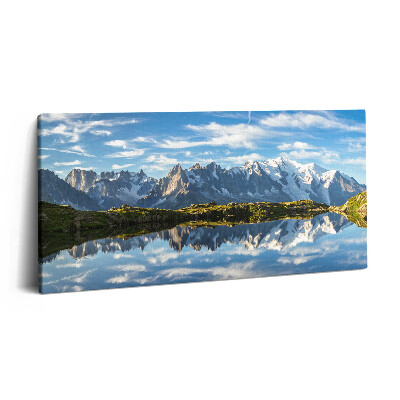Foto obraz na płótnie 140x70 Alpy Francuskie w dolinie Chamonix