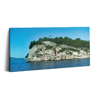 Foto obraz na płótnie 140x70 Split Chorwacja Malownicza trasa